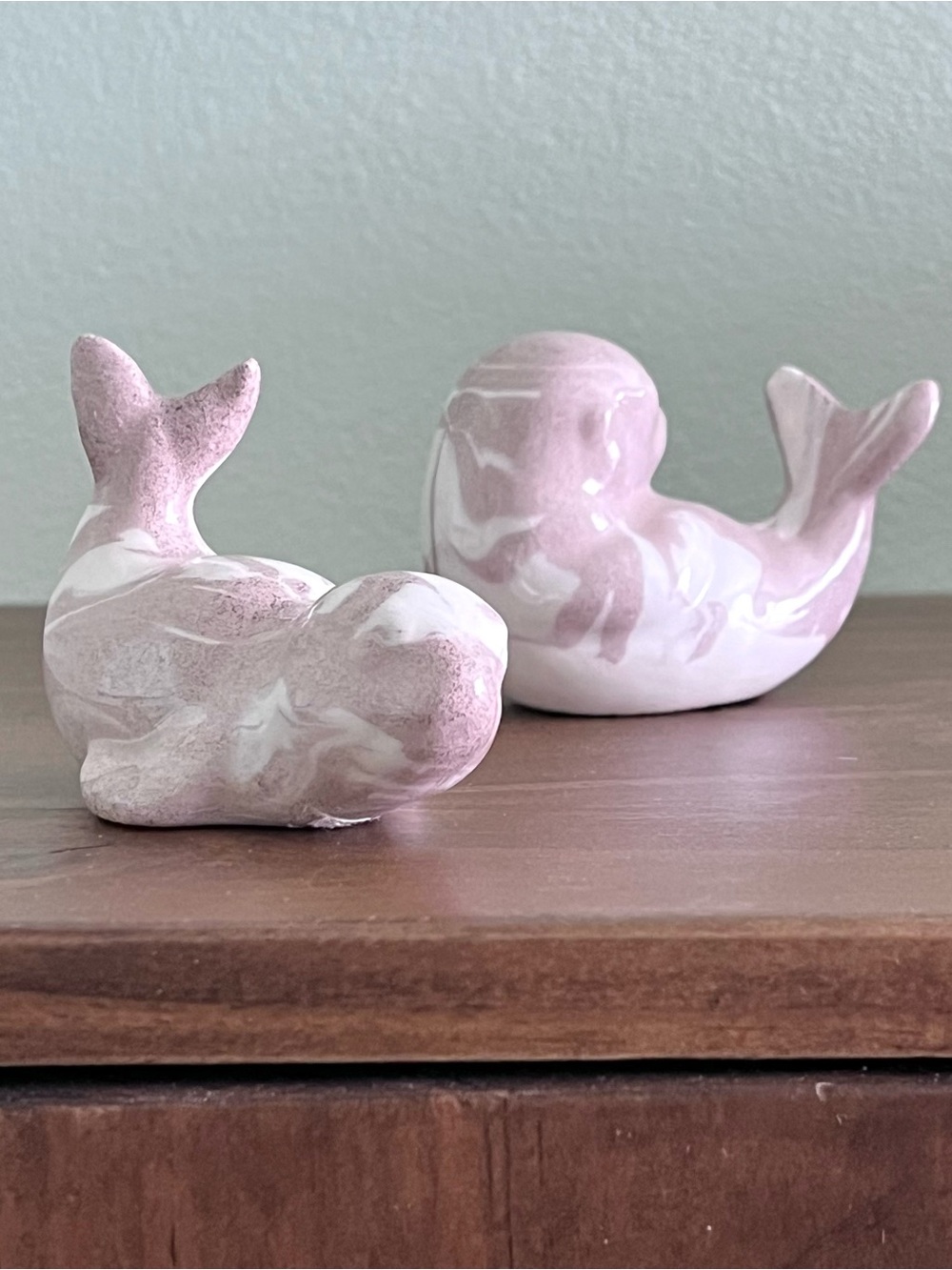Sea Otter Figurines Ash Ware Mount Saint Helen Volcano Eruption 1980s